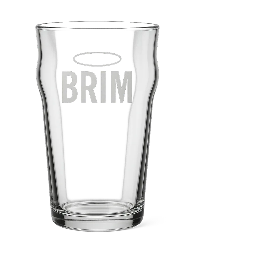 Custom branded pint glass